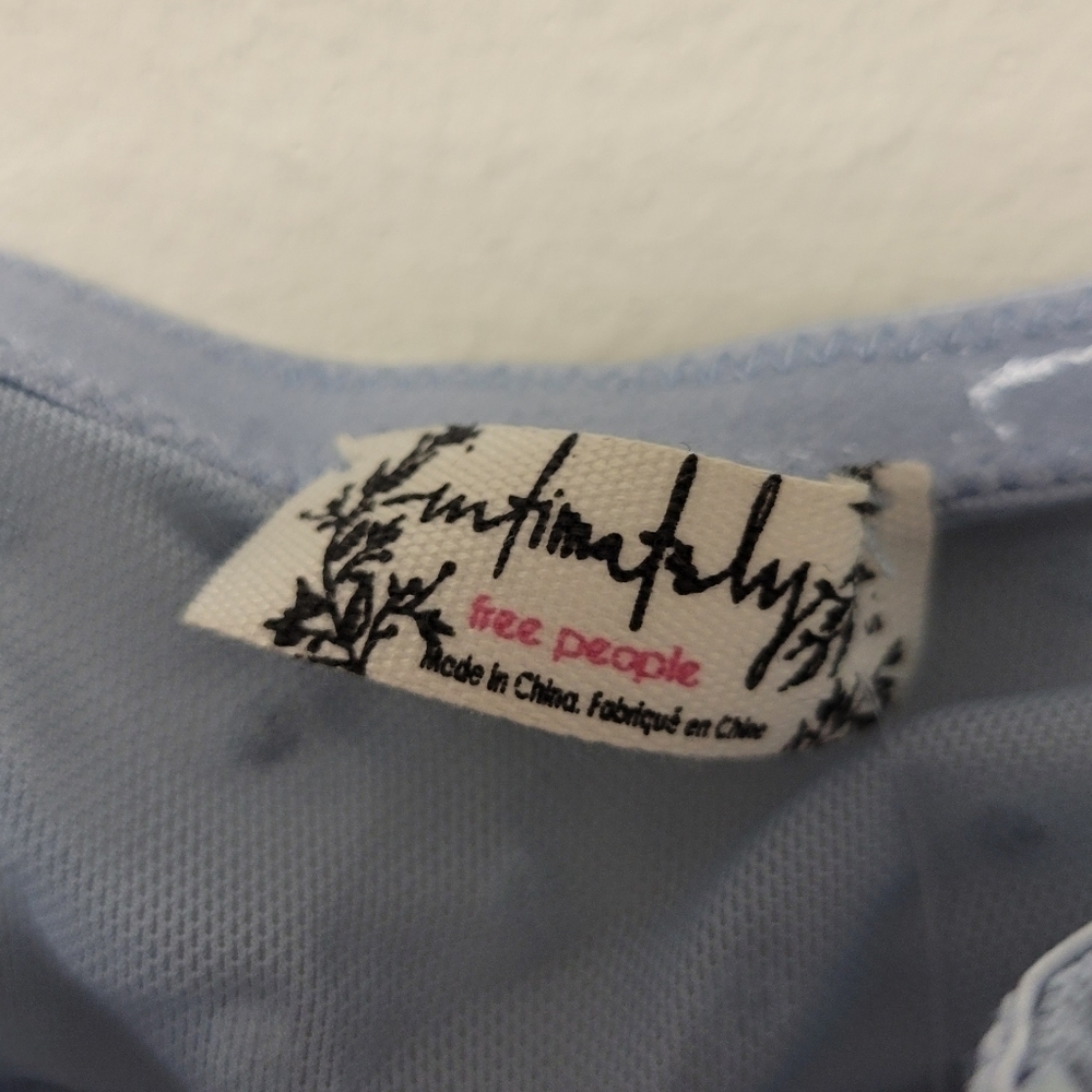 Free People Sierra Bandeau Bra The Rain blue S - Picture 8 of 14